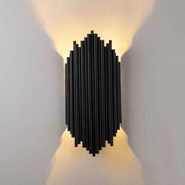 Kara Metal Wall Lamp in Black