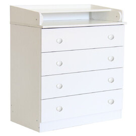 Karlstad Wooden Chest Of 4 Drawers In White