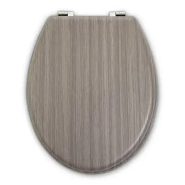 Kelant Wooden Toilet Seat In Grey