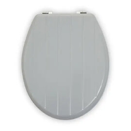 Kelant Wooden Toilet Seat With Panel Effect In Grey