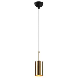 Kellan Ellipse Metal Ceiling Pendant Light in Gold and Black