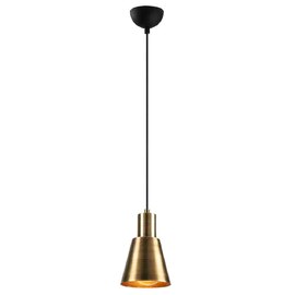 Kellan Spherical Metal Ceiling Pendant Light in Gold and Black