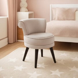 Kelvra Velvet Kids Chair in Mink