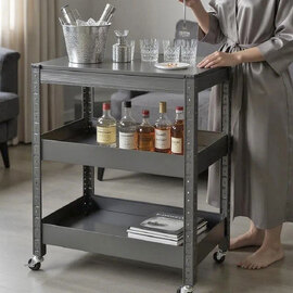 Kenosha Metal Drinks Trolley In Anthracite