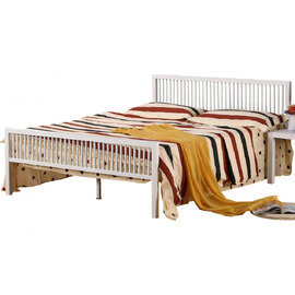 Killeen Wooden Double Bed In White
