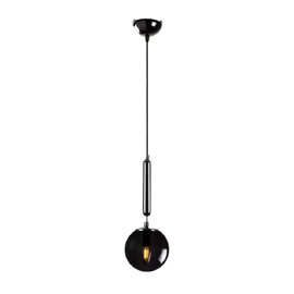 King Metal Ceiling Pendant Light in Black