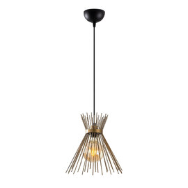 Kirpi Metal Ceiling Pendant Light in Gold and Black