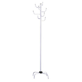 Kitchener Metal Coat Stand In White