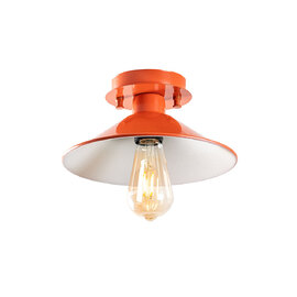 Konik Metal Ceiling Light in Orange