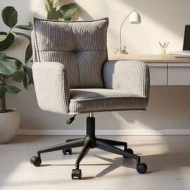 Krelion Fabric Home and Office Chair in Grey