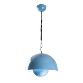 Kure Small Metal Ceiling Pendant Light in Light Blue