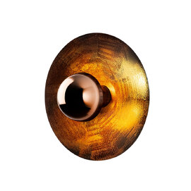 Kurt Small Metal Wall Light in Copper