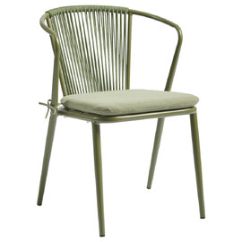 Kutztown Aluminium Outdoor Armchair In Olive Green