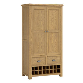 Kysen Wooden Drinks Cabinet with 2 Doors in Oak