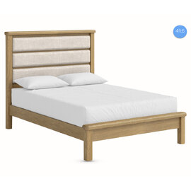 Kysen Wooden Low End Double Bed in Oak