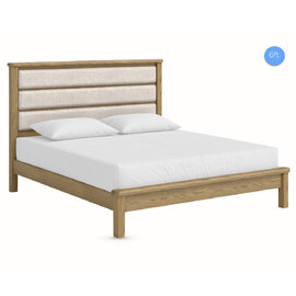Kysen Wooden Low End Super King Size Bed in Oak