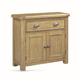 Kysen Wooden Sideboard with 2 Doors 1 Drawer in Oak