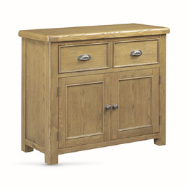 Kysen Wooden Sideboard with 2 Doors 2 Drawers in Oak