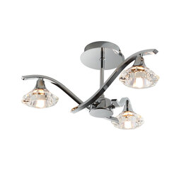 Langella 3 Ceiling Lamp In Chrome
