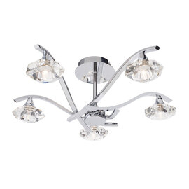 Langella 5 Ceiling Lamp In Chrome