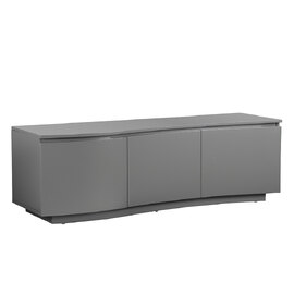 Langley Wooden TV Stand With 3 Doors In Graphite and LED
