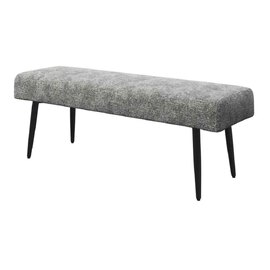 Laroz Fabric Dining Bench in Grey