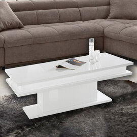 Lasalle High Gloss Coffee Table In White