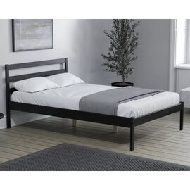 Laurel Wooden Single Bed In Black