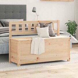 Laval Wooden Large Hallway Storage Seating Bench In Natural