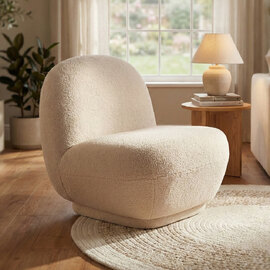 Lavio Fabric Accent Chair in Fawn