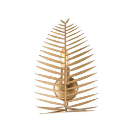 Leaf Metal Wall Light in Gold