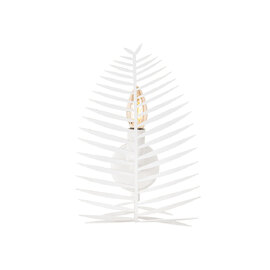 Leaf Metal Wall Light in White
