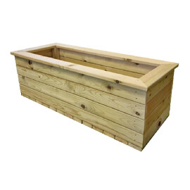 Ledyard Wooden Rectangular Planter In Natural