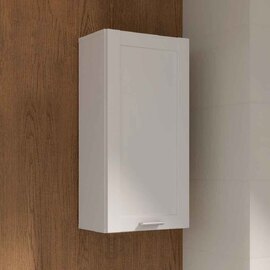Leko Wall Mounted Wooden Bathroom Storage Unit with 1 Door in White
