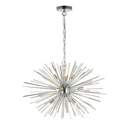 Lena Wall Hung 9 Pendant Light In Clear Capsule