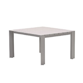 Leonidas Aluminium Garden Dining Table In Taupe