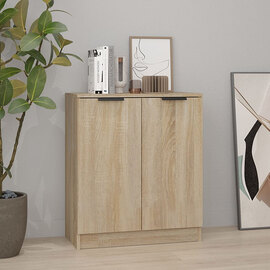 Leslie Wooden Sideboard With 2 Doors In Sonoma Oak