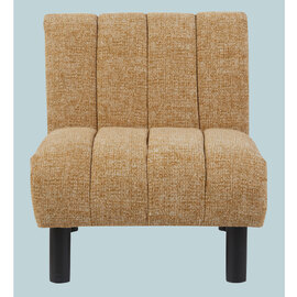 Levelland Fabric Accent Chair With Black Legs - Mustard