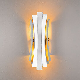 Linea Metal Wall Light in Silver