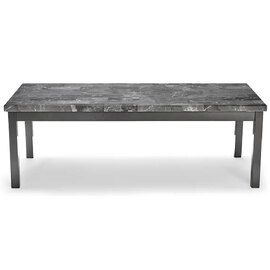 Lore High Gloss Coffee Table In Grey Marble Effect