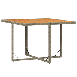 Lorento Garden Wood Grain Dining Table in Grey