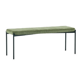 Luling Velvet Dining Bench - Green