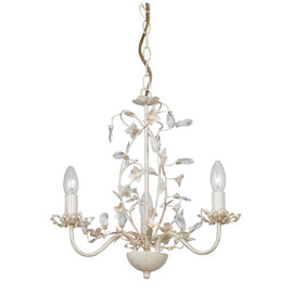Lullaby Wall Hung 3 Pendant Light In Brass And White