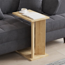 Lun Wooden Side Table in Sapphire Oak