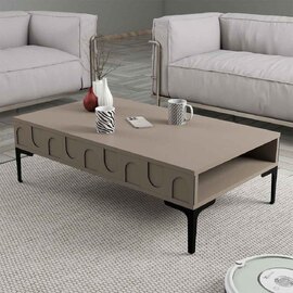 Lyon Wooden Coffee Table in Atlas and Black