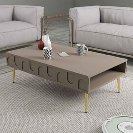 Lyon Wooden Coffee Table in Atlas and Gold