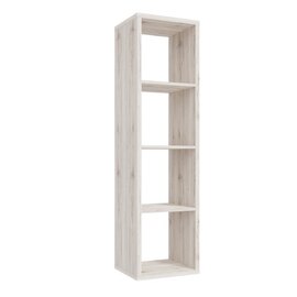 Mabon Wooden Bookcase With 3 Shelves In Sand Oak