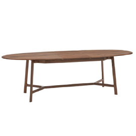 Madrina Wooden Extending Dining Table In Walnut