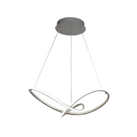 Magic LED Ceiling Pendant Light In Satin Silver