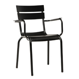 Magnolia Aluminium Garden Armchair in Black